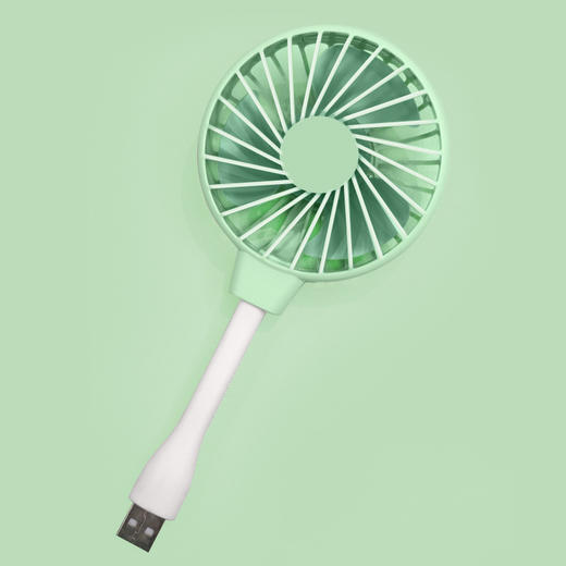 嘿叨 USB即插即吹风扇360°旋转  夏季办公桌小风扇强劲风力方便携带 商品图5