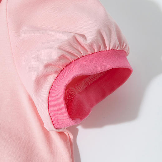 迪士尼2025夏季新款冰感短袖套装女童凉感T恤宽松透气短裤运动休闲套装ZD2ET050 商品图4