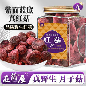 在菌屋 正宗武夷山纯野生大红菇250g/罐 正红蓝底大红菇 汤色红艳鲜甜