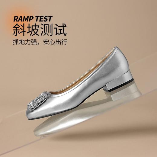 ZHR则则法式复古水钻方扣平底单鞋女2025新款百搭浅口一脚蹬女鞋 商品图5