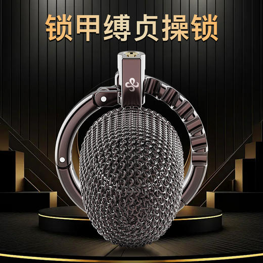 【网状贞操锁！！】Lockink索迹 长款网状男用CB锁贞操锁 商品图0