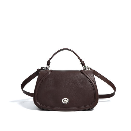 【预售3天】法式小众手提包2025新款单肩斜挎包高级感时尚百搭复古马鞍包F9827 商品图2