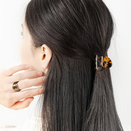 EVER THAMES 2025高级感爱心迷你抓夹刘海碎花架子侧边夹编发夹 商品图4