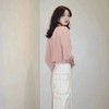【à perles】30mm重绉真丝 干枯玫瑰色尖领长袖衬衣 商品缩略图3