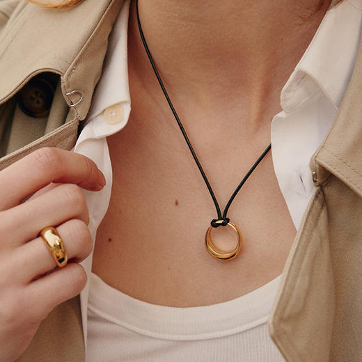 【宋佳&王栎鑫&弦子同款】Lagomist拿铁系列 | 金/银咖啡杯柄中号戒指 商品图3