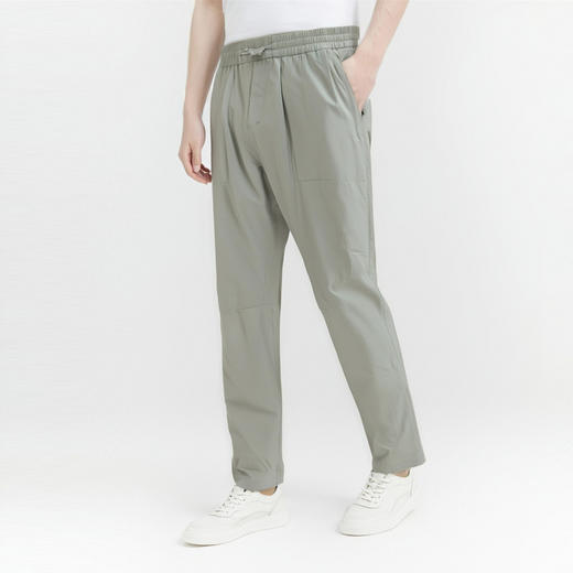 【凉感&防晒防水】圣得西男士休闲裤舒适纯色百搭易打理松紧长裤 商品图1