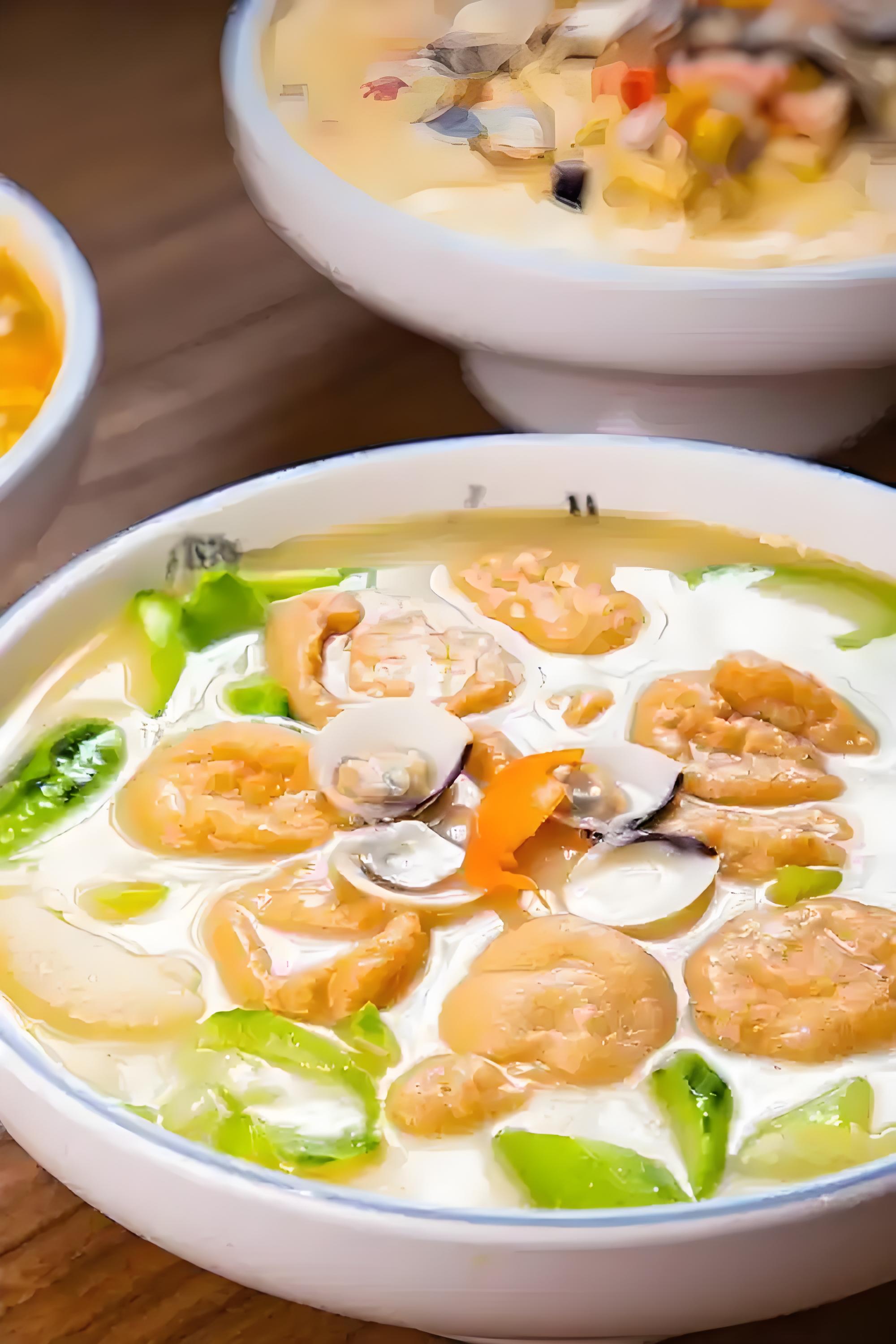 上汤鱼腐白贝浸丝瓜