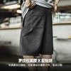 工装优选美式重磅灰黑色短裤宽松廓形直筒透气松紧腰五分卫裤男夏 商品缩略图4
