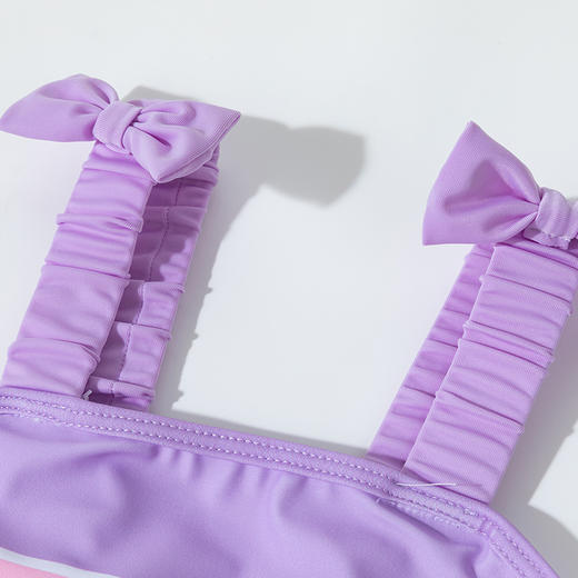 贝贝怡女童泳衣套装宝宝速干中大童儿童夏季新款女孩分体式泳装ZB2EP008 商品图3