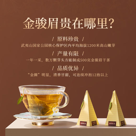 正山堂 特制金骏眉 红茶茶叶特级正宗蒂芙特版小袋装试饮便携9g 商品图1