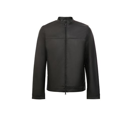 420410009E40340 SELECTED 【特卖款】新男商务休闲立领绵羊皮衣夹克外套 商品图3