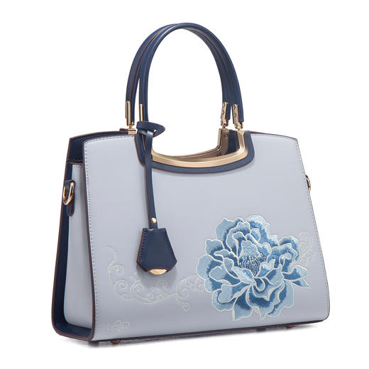 【预售3天】刺绣新中式大容量手提女士妈妈包大气高级感斜挎女包LF311MD 商品图4