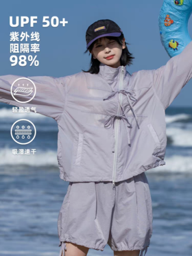早乙女惠子saotome/STMWT252195/不对称绑带斜门襟防晒服