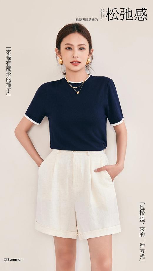 天丝亚麻短裤 MY2522 商品图9