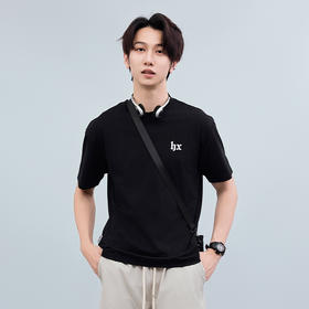 【断码清仓】HX 夏季圆领短袖T恤凉感科技合体版型/S102522717101/02