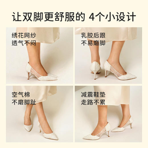 7or9-空气棉高跟鞋 白玉兰 商品图2