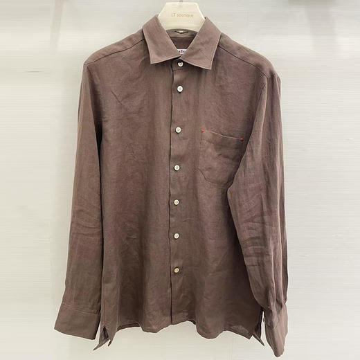 KITON 男士长袖衬衫 棕色 UMCNERH0883807001 商品图0