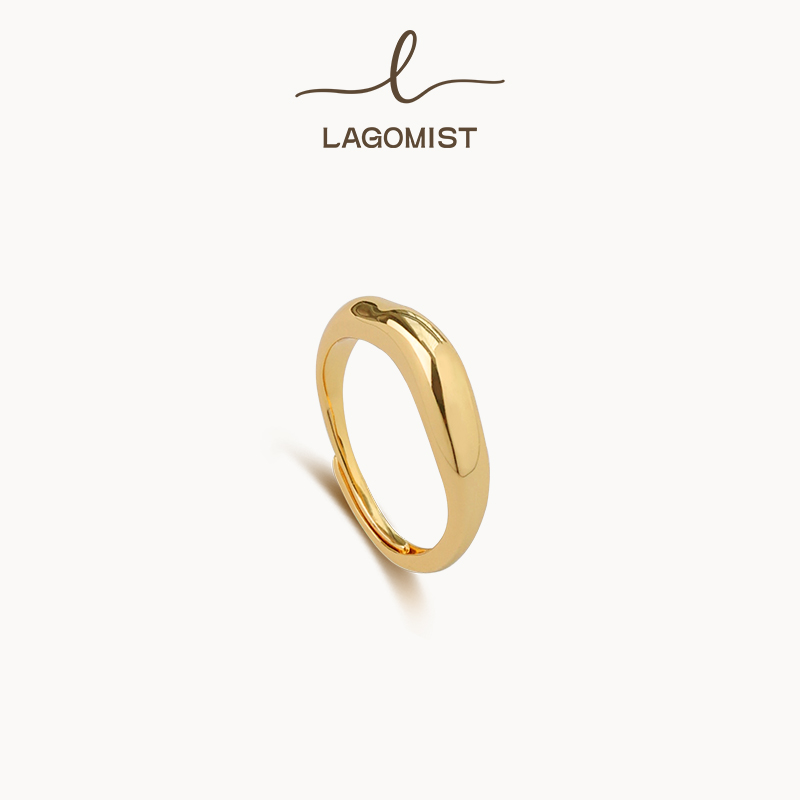 【于文文&张婧怡&王栎鑫同款】Lagomist拿铁系列 | 金/银咖啡杯柄小号戒指
