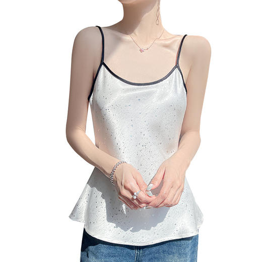 百媚生 鎏金缎吊带背心SL-8307 商品图4