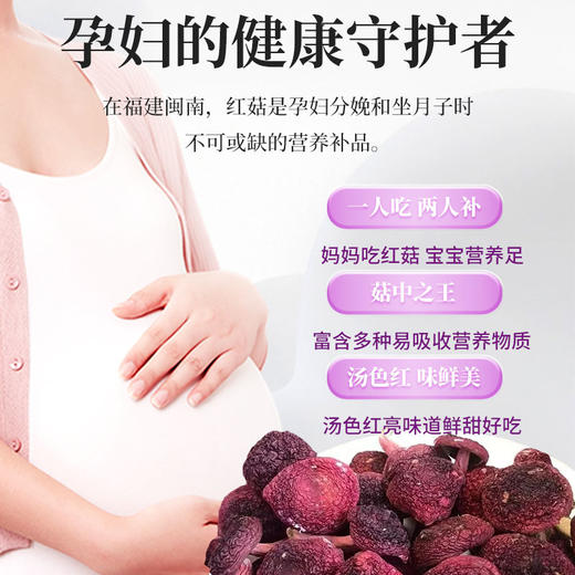 在菌屋 正宗武夷山纯野生大红菇250g/罐 正红蓝底大红菇 汤色红艳鲜甜 商品图4