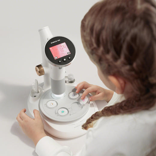 儿童节礼物🎁【智能生物实验台 直面微观万象】科学罐头屏幕显微镜 定格微观动态 共享科学发现 商品图4