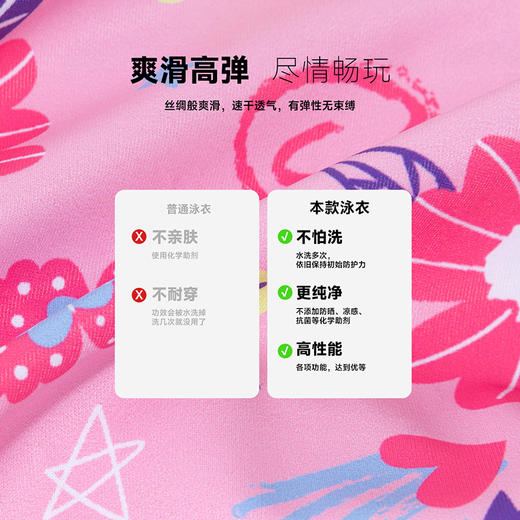 贝贝怡儿童泳衣连体泳帽新款女童中大童学生保守游泳女孩训练泳装ZB2EP006 商品图9