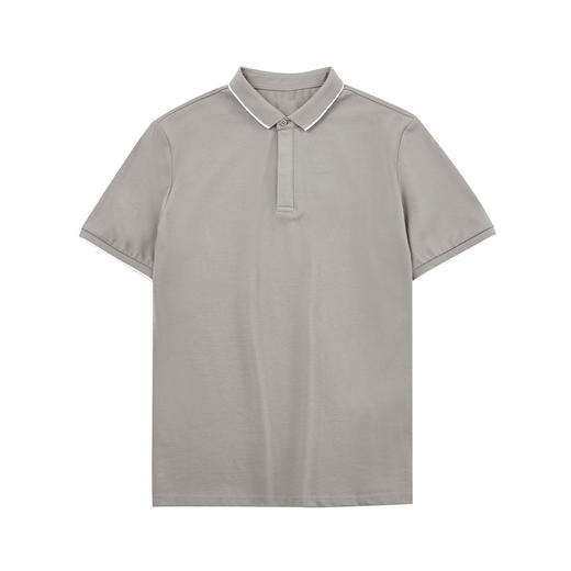 红览 夏款棉质条纹撞色翻领男士t恤70331 商品图4