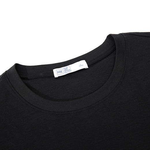 【新品上市】HX 夏季圆领短袖合体T恤桑蚕丝面料/S102522608101/02 商品图11