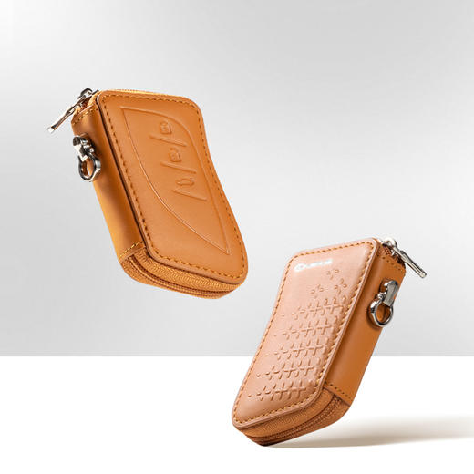 星芒真皮L型钥匙包(栗棕色) 商品图2