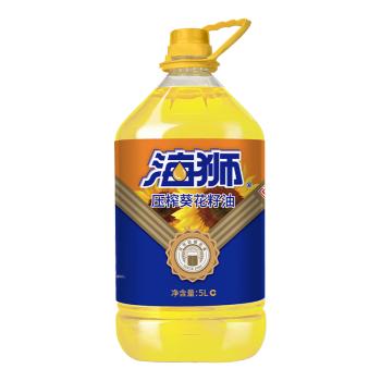 海狮压榨葵花籽油5L 烹饪炒菜煎炸 家庭食用油 中华老字号 /粮油调味 /食用油 /葵花籽油 商品图2