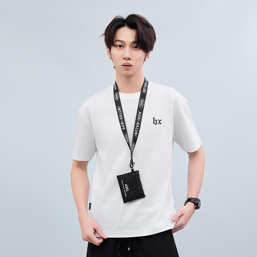 【断码清仓】HX 夏季圆领短袖T恤凉感科技合体版型/S102522717101/02 商品图8