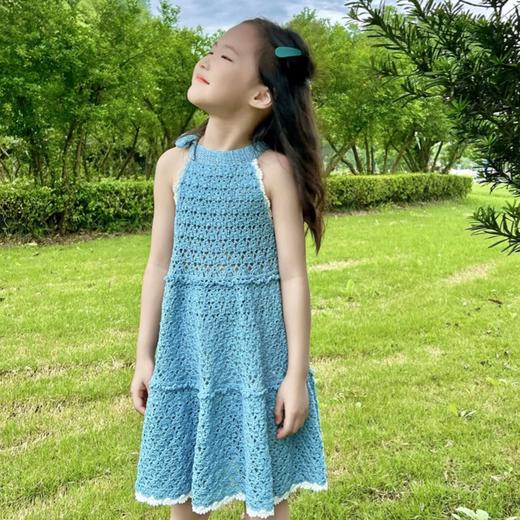 苏苏姐家花漾挂脖连衣裙手工diy编织钩针毛线团裙子材料包预 商品图2