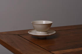 全手工定窑 宋韵芳华茶盏  定瓷风雅