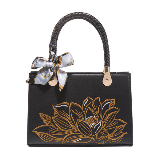 【预售3天】新中式包新娘包高级感大气刺绣中年小众女包LF9101QL 商品图6