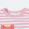 贝贝怡2025女童新款夏季凉感条纹短袖T恤花边脚口短裤轻薄透气休闲套装ZB2ET069 商品缩略图5