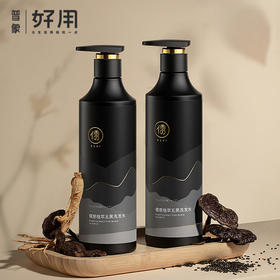 儒意黑灵芝何首乌洗发水非纯植物品牌官方500ml瓶