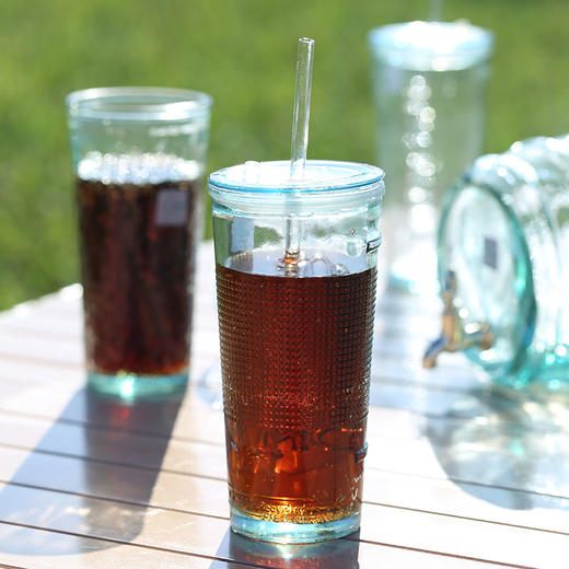 【西班牙进口吸管玻璃杯】吸管玻璃杯500ml欧盟高标准认证 商品图3