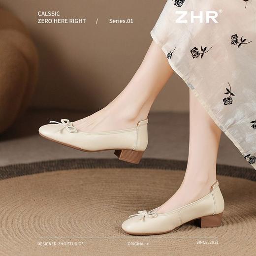 ZHR浅口单鞋女2025新款洋气百搭ins小皮鞋网红高级爆款玛丽珍鞋女 商品图4