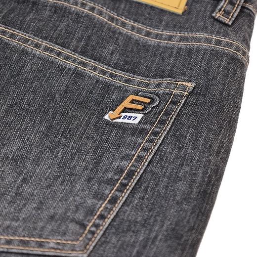 半身缘男裤 夏季舒适合体青春活力袋绣花牛仔裤252101U10103758 商品图4