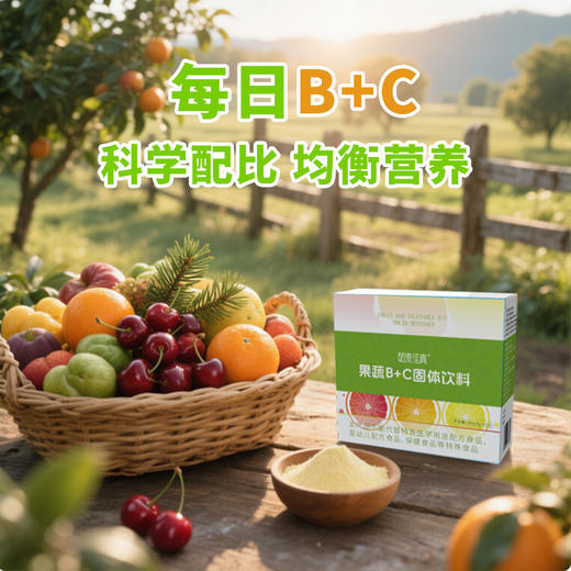 果蔬维生素B+C固体饮料100克  纯素无动物成分科学配比 营养搭配 商品图0