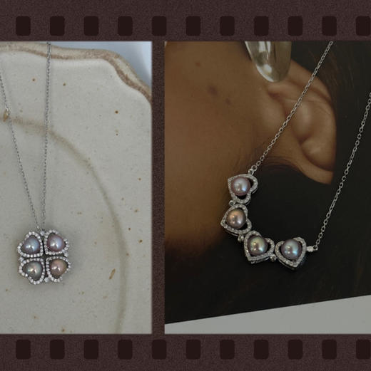 一款两戴 幸运无限 5-5.5mm 紫色全运珠珠 九紫离火运 纯银 商品图0