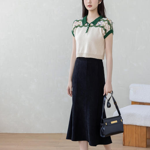 苏苏姐家幻彩POLO衫手工diy棒针棉麻线毛线团短袖自制材料包 商品图2