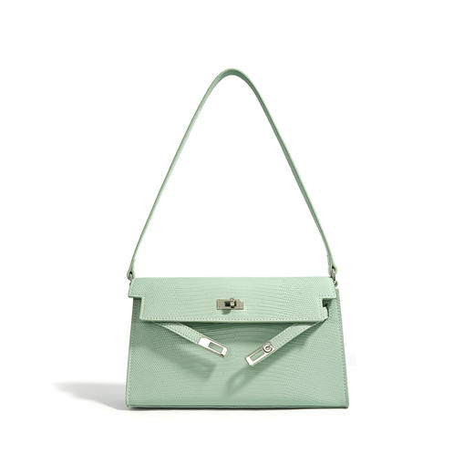 【预售3天】腋下凯莉包蜥蜴纹女包2025新款欧美时尚高级感单肩斜挎法棍包F9667B 商品图3