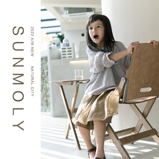 三茉童装/M193/女童衬衫2022新款春秋长袖棉麻灰紫色上衣外套 商品图3