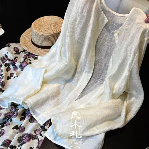 【预售7天】系带衬衫87501&玫瑰半裙 商品图4