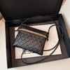 雀说 真皮菱格压花单肩包四叶草斜挎包小方包2037 商品缩略图5