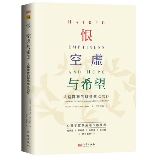 恨、空虚与希望：人格障碍的移情焦点治疗 商品图3