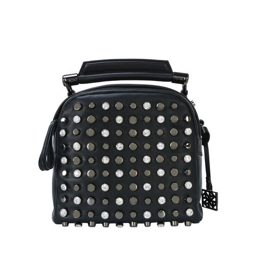 110927721002100 KH Design【专柜同款】明治女包时尚真皮铆钉个性潮流手提单肩包 商品图0