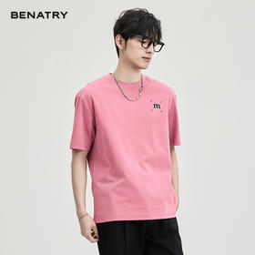 贝纳川夏季圆领多色短袖T恤ECF114107