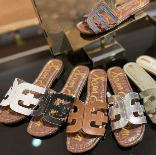 人手款  莞产纯元  sam平底拖鞋  超舒适！Bay一字拖鞋沙滩拖鞋 商品图0